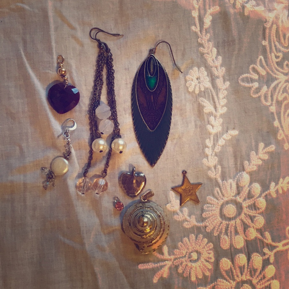charms and earrings